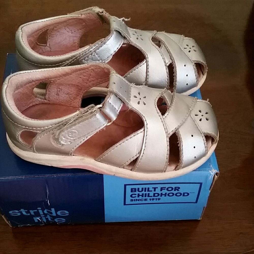 Stride rite tulip girls leather sandals